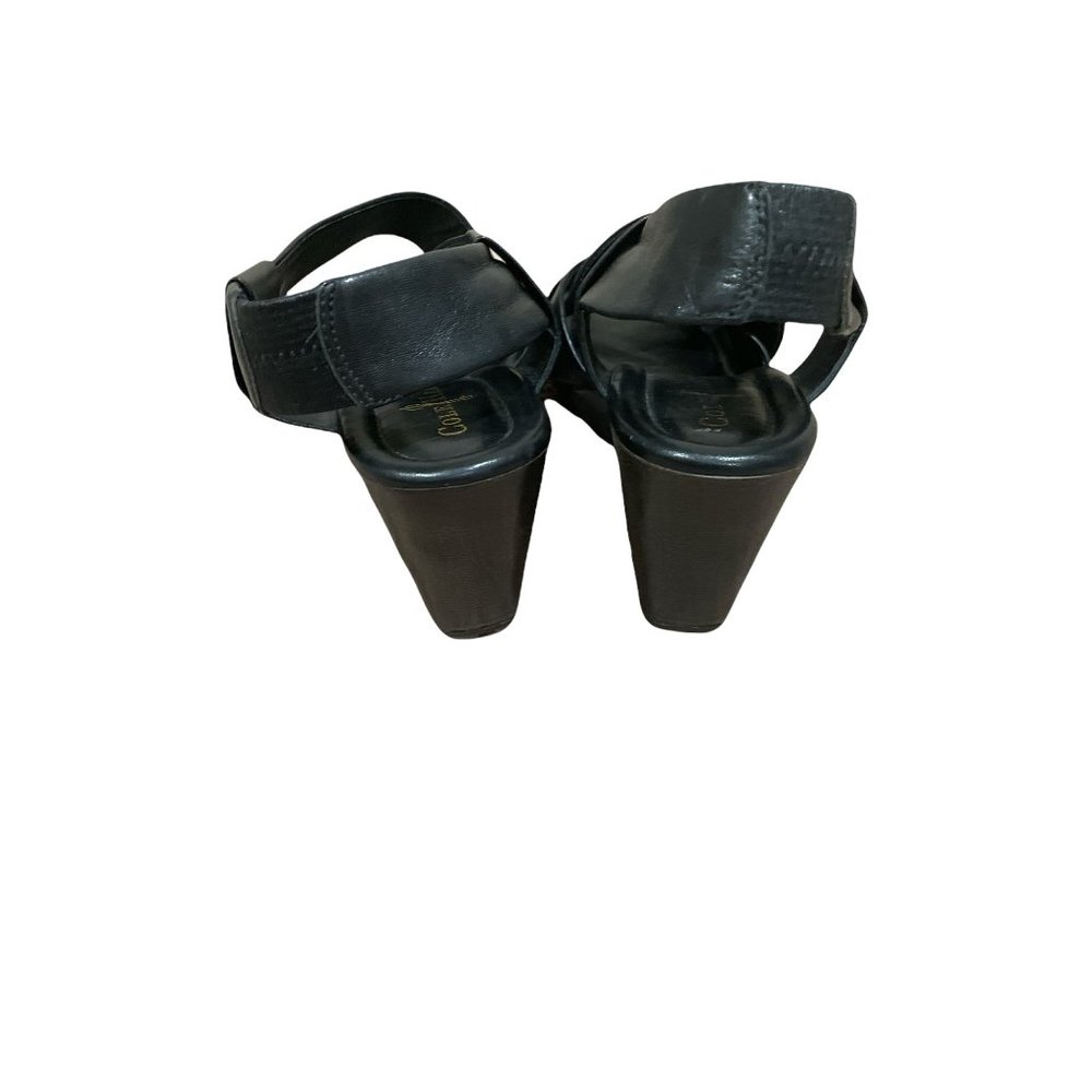 Cole Haan Nike Air Dinah Wedge Leather Sandal Size 7 1/2 - Picture 8 of 12